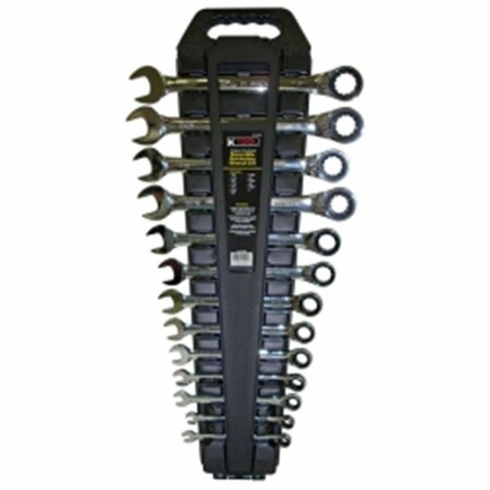 K-TOOL INTERNATIONAL SAE Ratcheting Reversible Wrench Set, 13 Piece KTI-45900